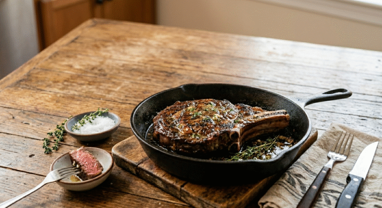 🥩 Pan Seared Ribeye Steak – Restaurant Quality in 10 Minutes