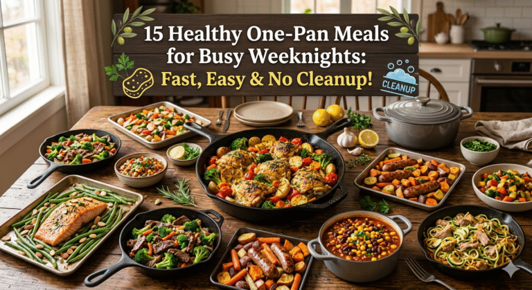 🥘 15 Healthy One-Pan Meals for Busy Weeknights: Fast, Easy & No Cleanup! 🧼
