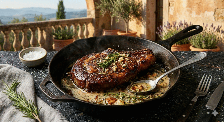 🥩 Perfect Pan-Seared Steak with Garlic Butter: 15-Minute Restaurant Style 🧈