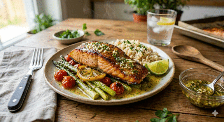 Grilled Salmon with Garlic Herb Butter 🐟🔥