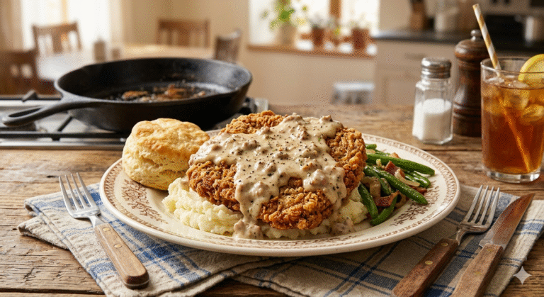 🍳 Country Fried Cube Steak with Gravy – Better Than Cracker Barrel 😋