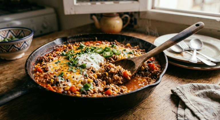 One Pot $5 Mexican Beef and Rice – The “I Hate Dishes” Dinner 🍳🙅‍♂️